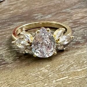 Carter's gold plated Women's Ring with Crystal Details
